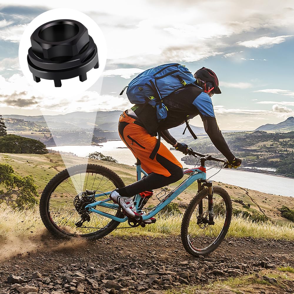 Attrezzo Di Bloccaggio Per Bicicletta A 8 Denti In Acciaio Al Carbonio - Strumento Per Cuscinetti Interni Compatibile Con Shimano, SRAM, ISIS Drive