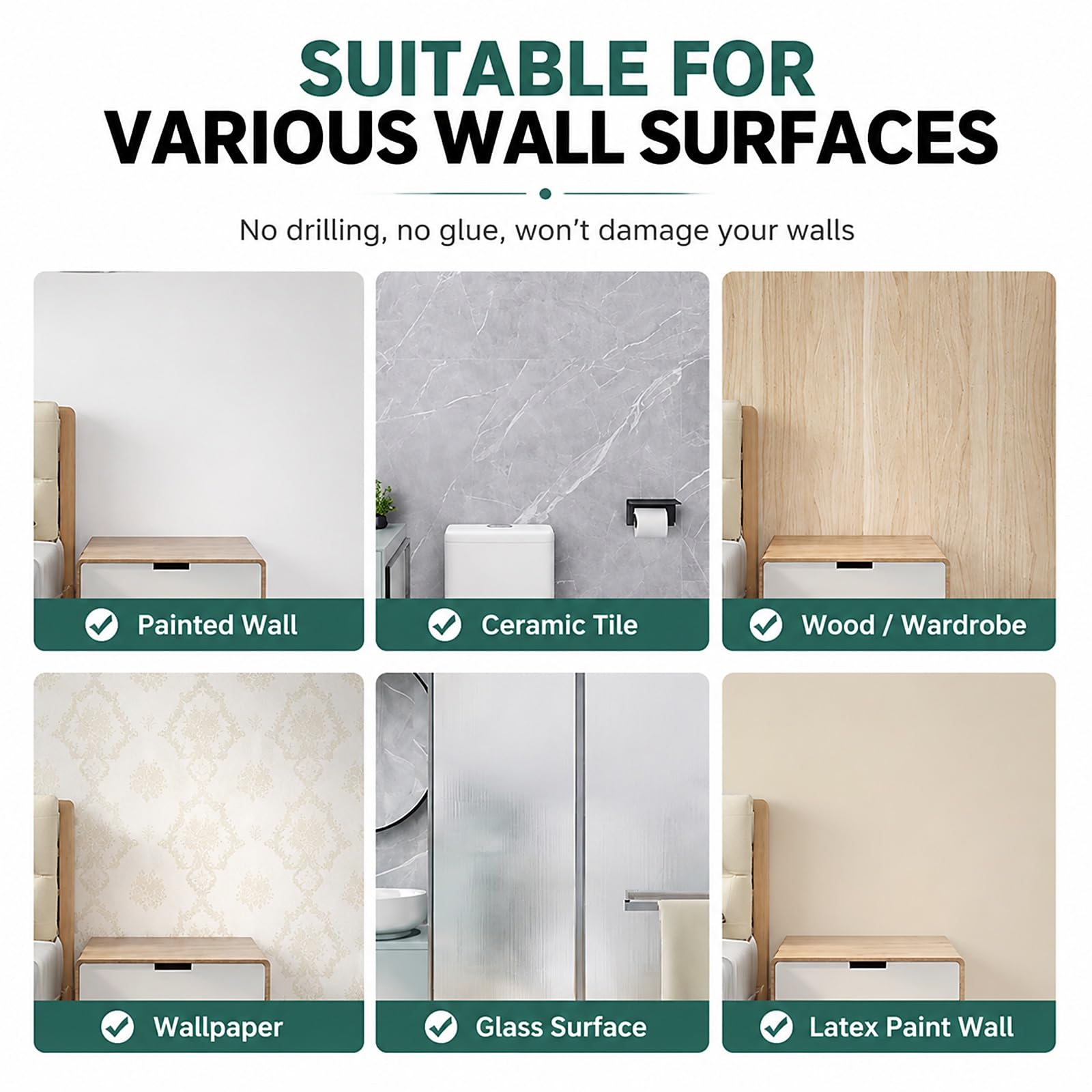 Barra Ducha Extensible de Alta Resistencia, Ajustable de 40 a 290 cm | Barra Cortina Ducha Extensible Blanca con Resorte. No Requiere Taladro Para Puertas, Armarios(130-250cm/51-99in)