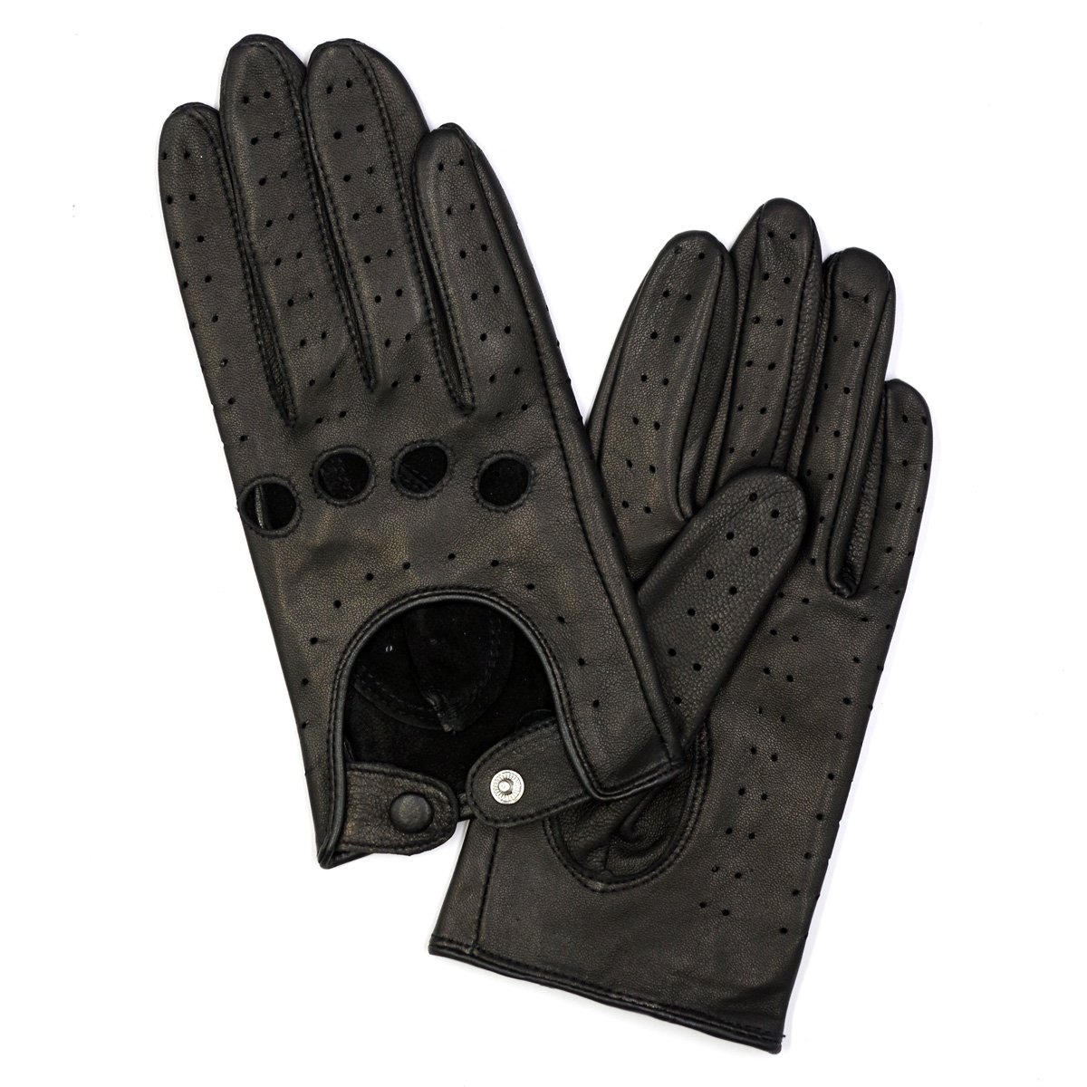 Harssidanzar Guanti da guida in pelle estivi da donna Guanti da guida in pelle di agnello GL009EUA