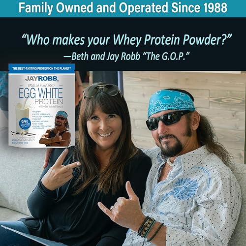 Miniatura 4 de Jay Robb Egg White Protein Powder- Proteína de clara de huevo en polvo, baja en carbohidratos, Keto, vegetariana, sin gluten, sin lactosa, azúcar