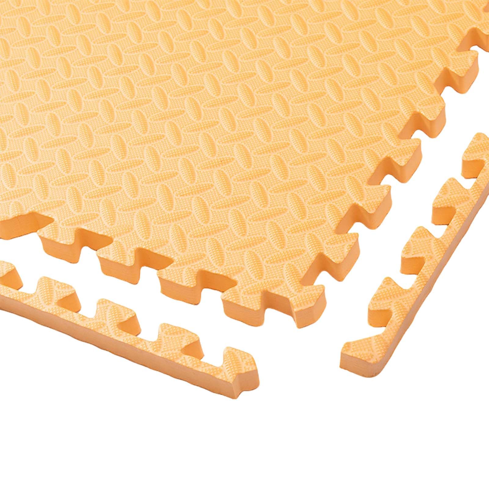 Tappeto Pavimento Puzzle Eva 4 Pezzi, Materassino Schiuma Fitness Sport Yoga Ginnastica, Tappetino Tatami Ad Incastro, Supporto Confortevole per Esercizi