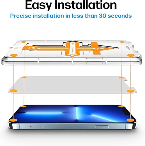 Miniatura 8 de Power Theory Protector de pantalla para iPhone 12 Mini paquete de 2 unidades con kit de fácil instalación vidrio templado premium para iPhone 12Mini