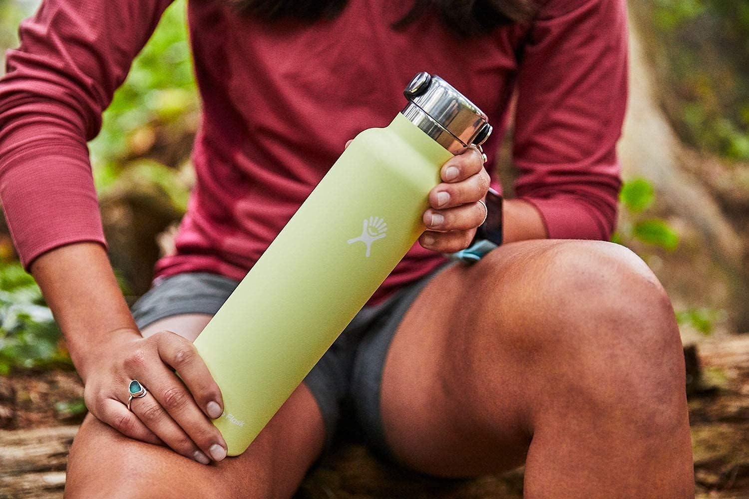 Hydro Flask Wide Mouth BPA Free Insulated Sports Water Bottle Straw Lid, Black : Sports & Outdoors