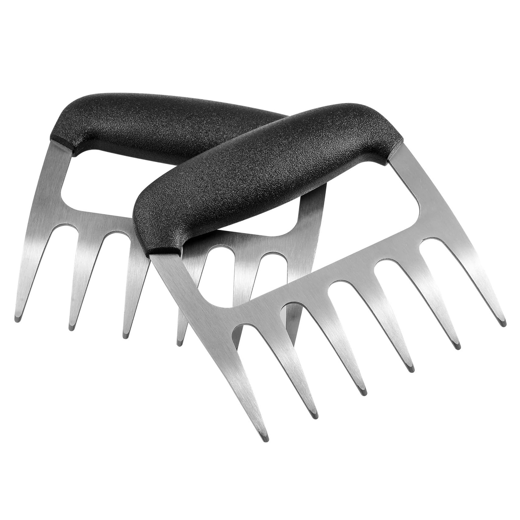 Metal Meat Claws for Grill, BBQ Meat Shredder with Molded PP Handle and 304 Stainless Steel Forks, Heat-Resistant Cutting Aid, Ideal for Shredding, Pulling, Lifting, and Serving Meat.