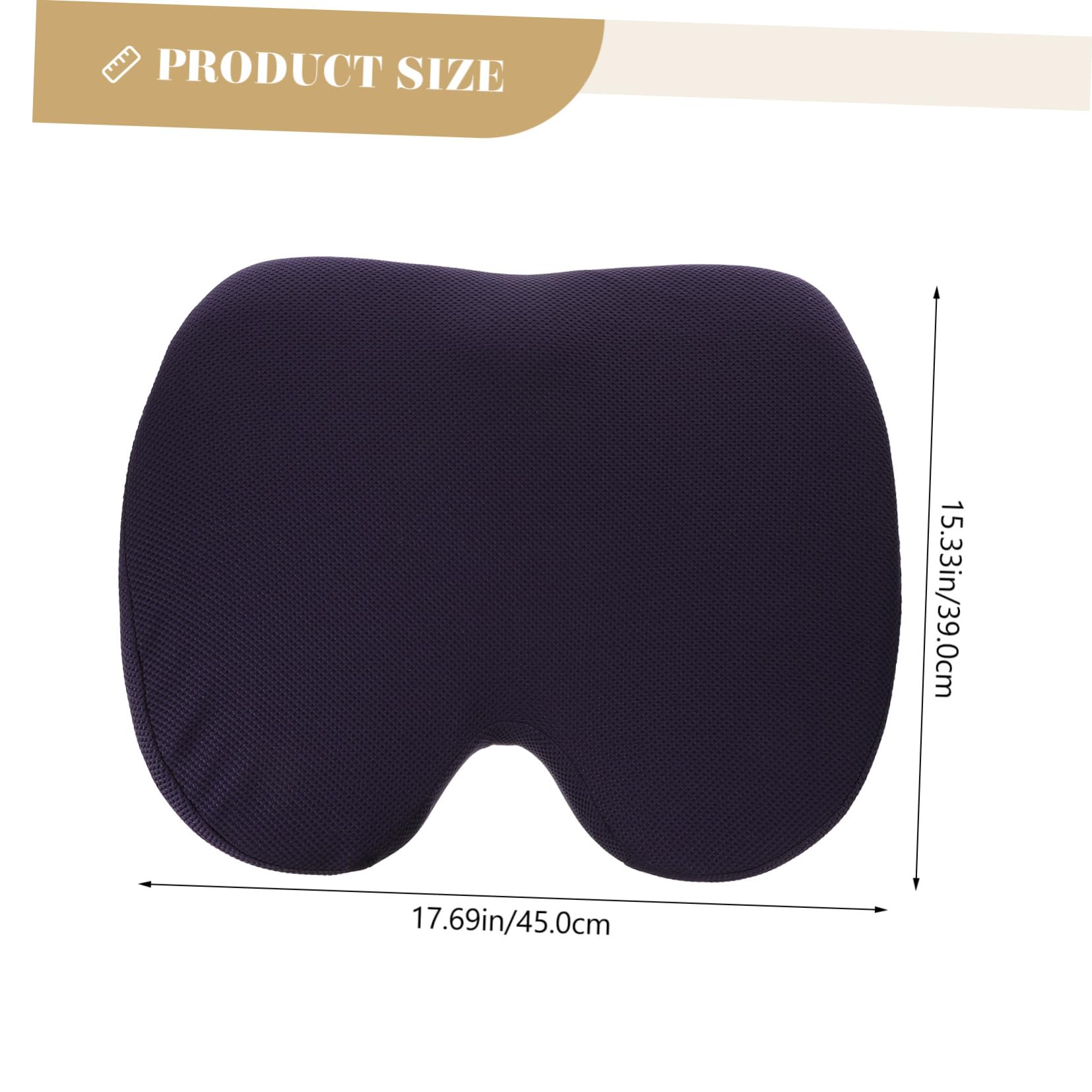 Coussin de Coccyx Orthopédique en Mousse à Mémoire, Soulagement Pression, Respirant, pour Bureau et Fauteuil Roulant, Bleu