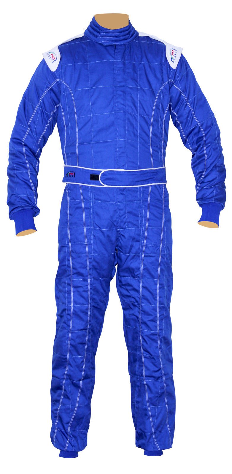 New Adult Karting/Race/Rally One Piece Suits Poly Cotton 8 Brilliant Colors (Blue, XXL)