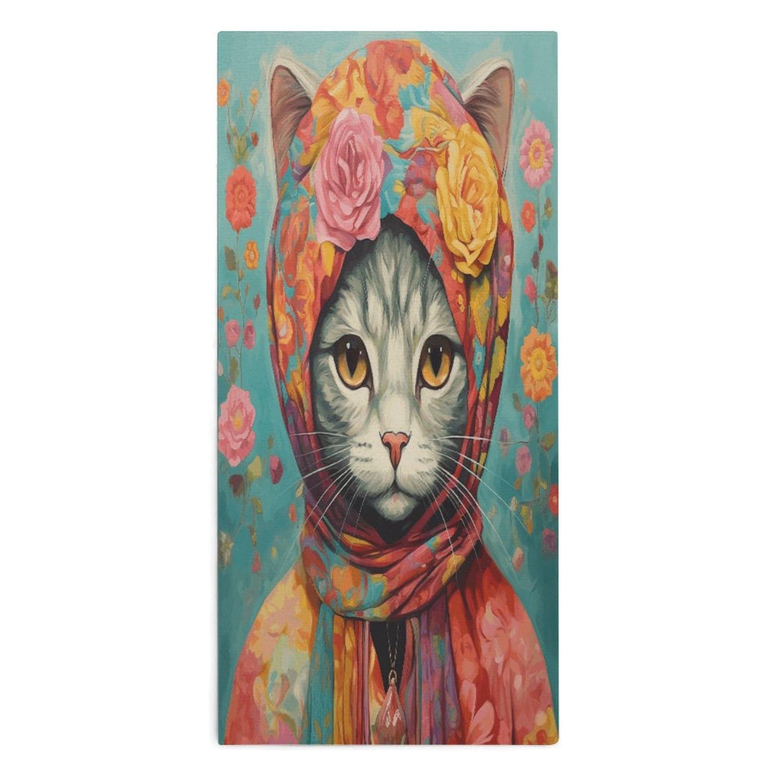 Btcowzrv Style Hand Drawn Cat Bath Towel Beach Towels Shower Towel