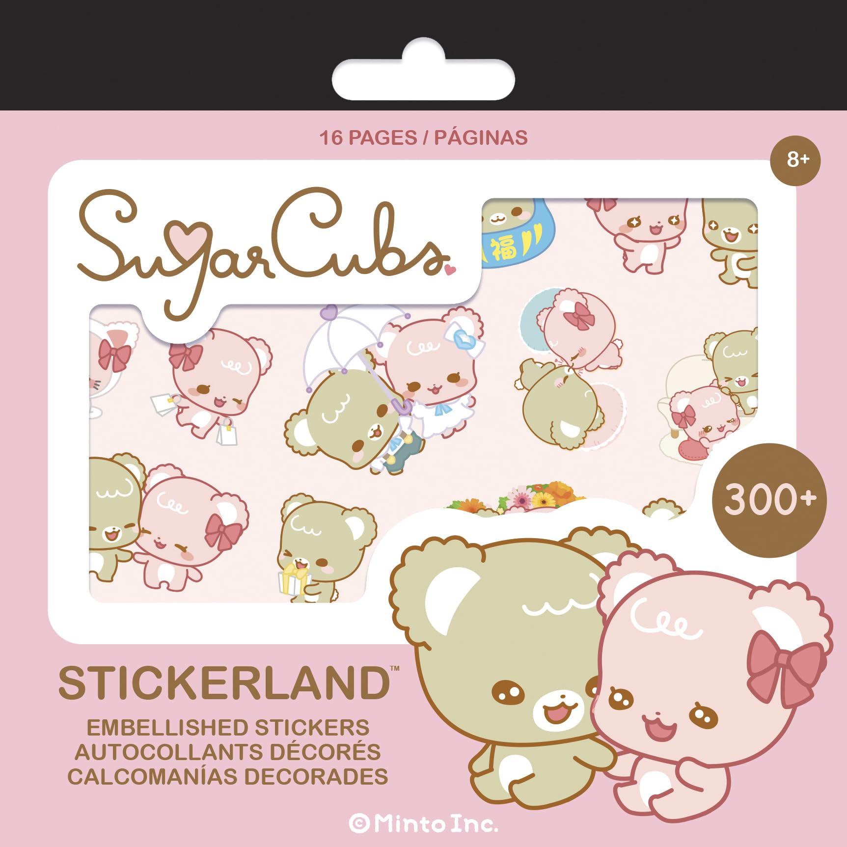 SugarCubs Stickerland Aufkleberblock – 16 Seiten Mit Glitzer, Folie & Acetat Für Kinder