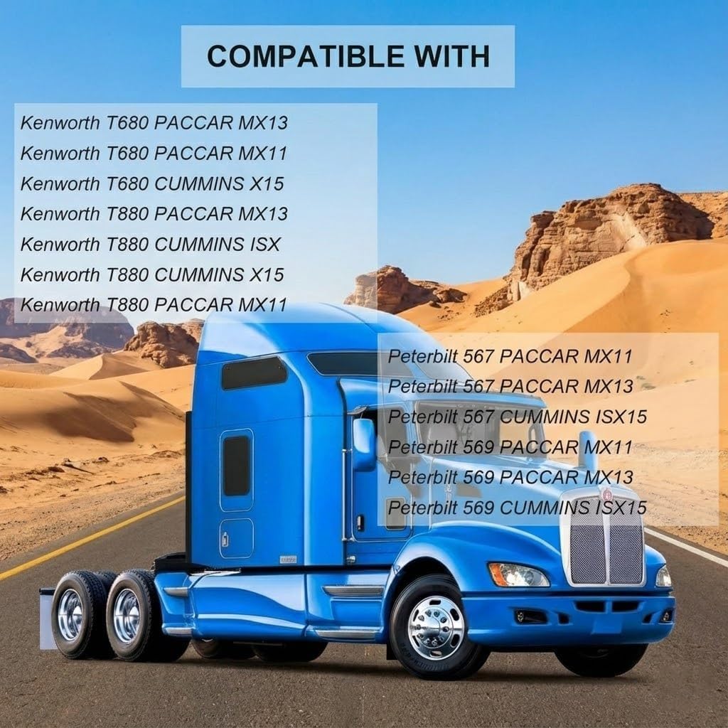 P621725 Air Filter Compatible with Kenworth T680 T880, Peterbilt 567 579 Models Replaces LAF6725 P637453 PA32000 WA11058 501058