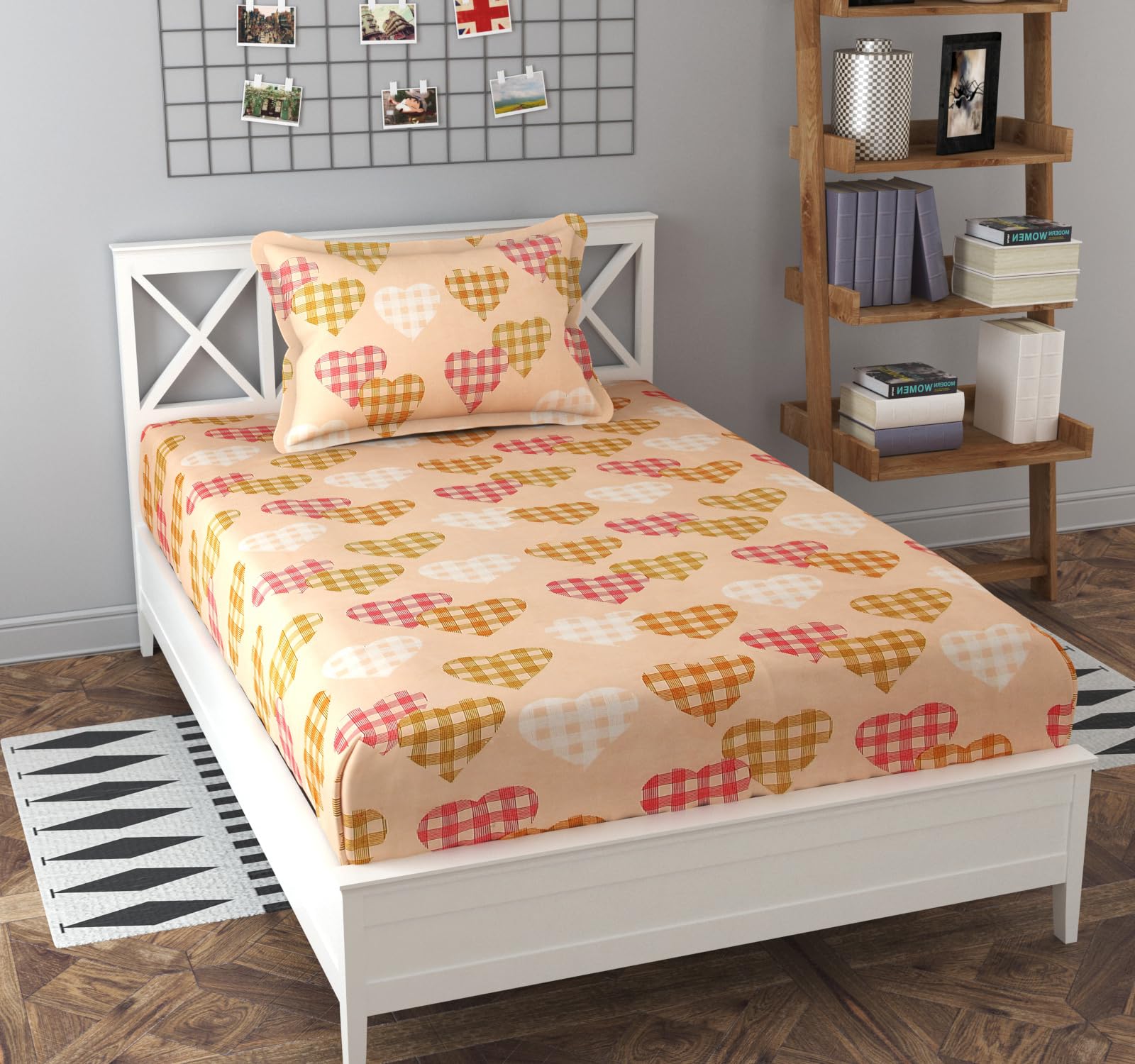 Syriddyaas With Device® Prime Collection 171 TC Cotton-Blend Fabric Single Sized(90x60) Inch 1 Bedsheet with 1 Pillow Covers - Single Bedsheet for Single Bed (B0CQXWDH5R) Amazon Price History, Amazon Price Tracker