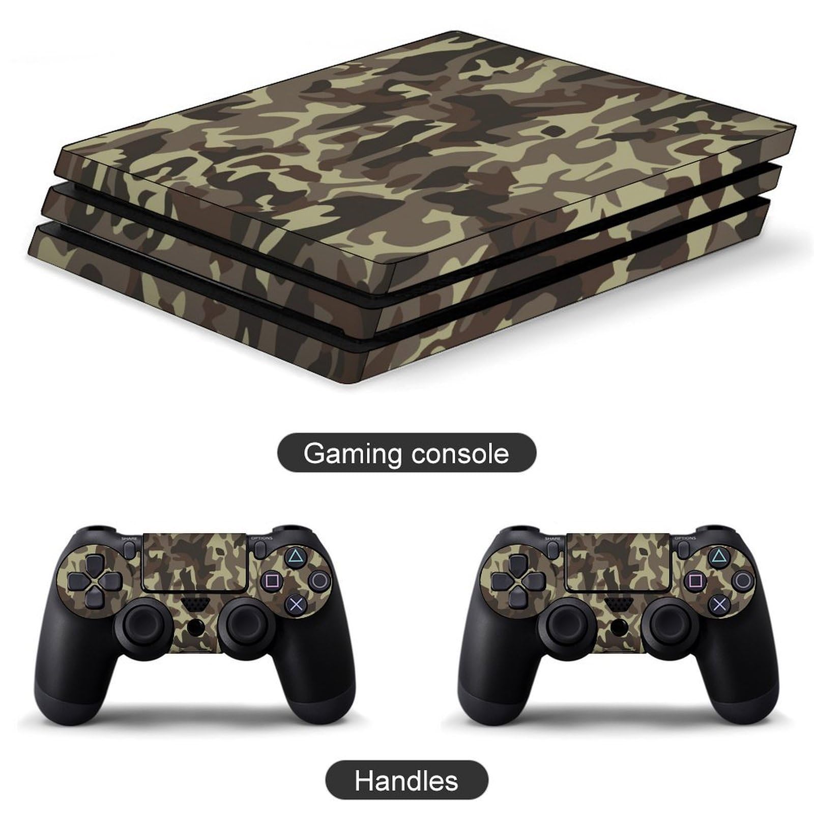 Amazon.co.jp: PS4 スキンシール 迷彩柄 カモフラ PS4本体とゲーム 