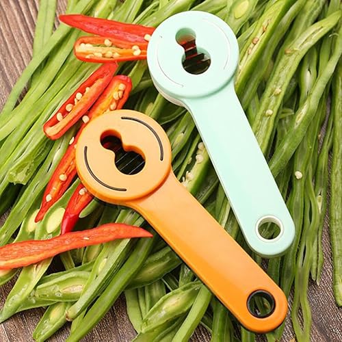 Miniatura 2 de BESTonZON 2 piezas de rallador de frijoles para verduras, de acero inoxidable ahora frijol verde, cortador de frijoles franceses, herramienta de