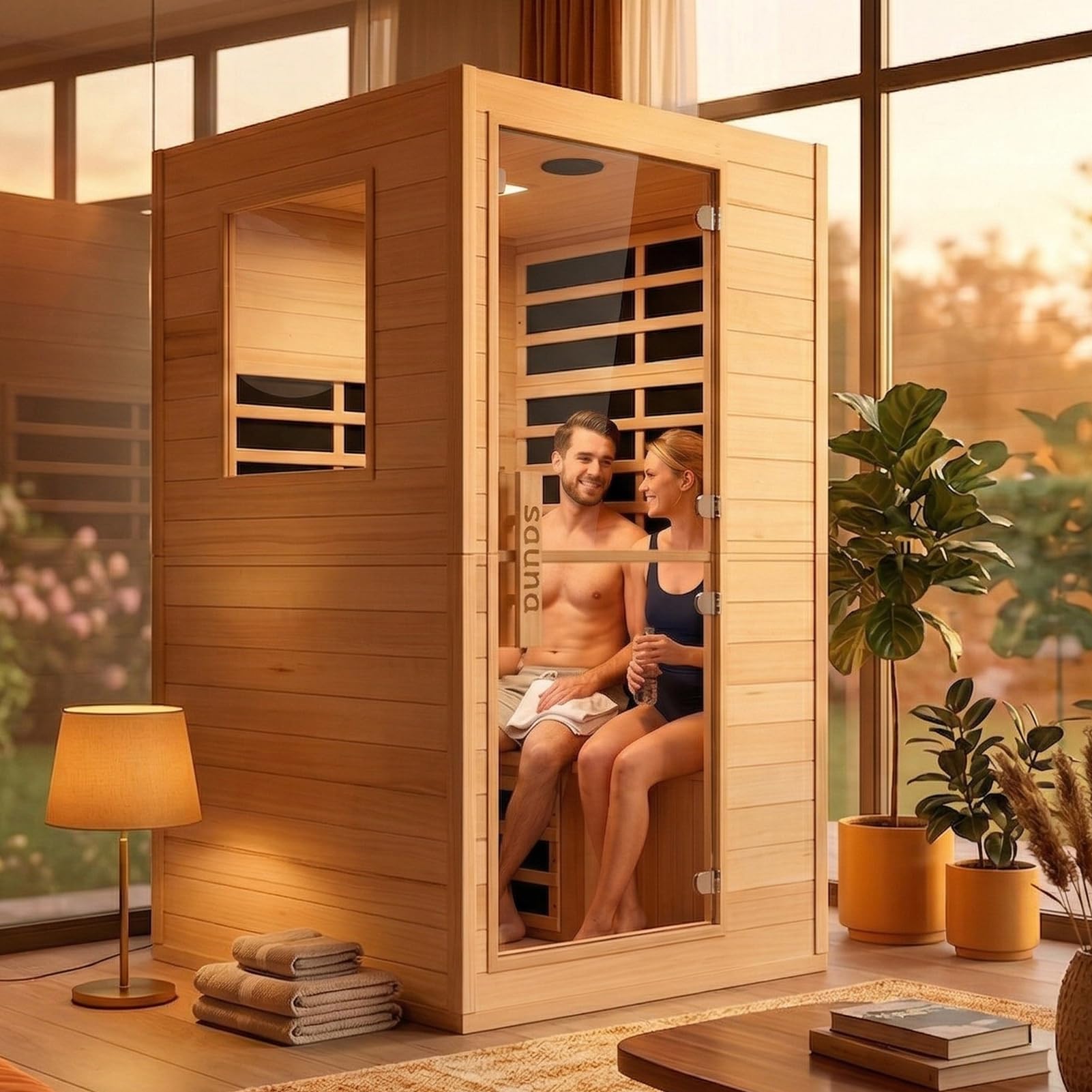 Luxury 2 Person Far Infrared Sauna Homsido