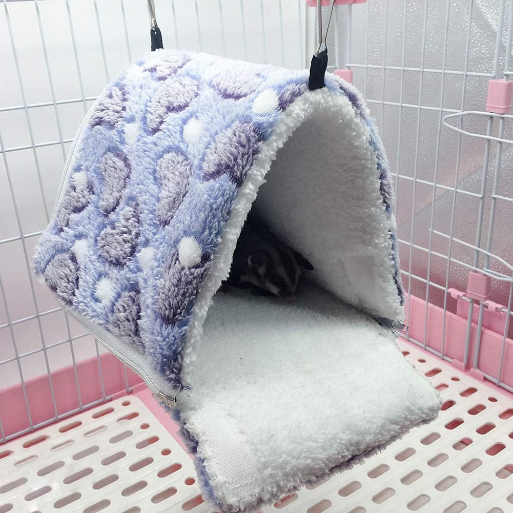 LeerKing Rat Hammock Bed Ferret Rodent Hammock Bed Hideout Cage Accessories Toy Bed for Guinea Pig Chinchilla Hedgehog Sugar Glider