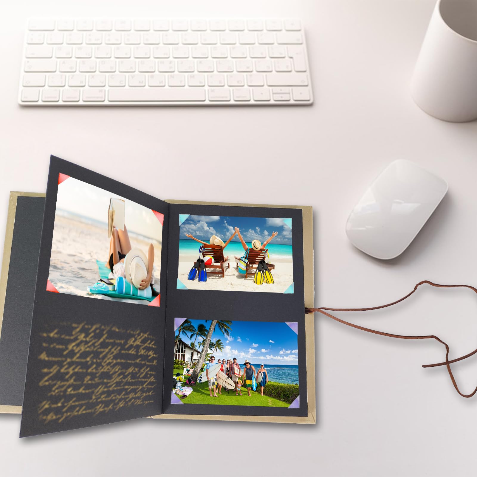 xiaoxiaozhijia Album Photo Scrapbooking,30 Pages DIY Livre Photo,A4 Album Photo Personnalisé
