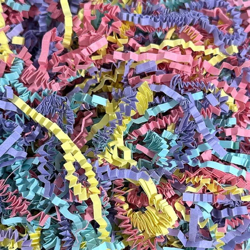 Crinkle Cut Paper Shred - 5.3 oz Fluffy Gift Box Filler, Basket Stuffing for Christmas, Wedding, Birthday | Decorative Packing Grass, Party