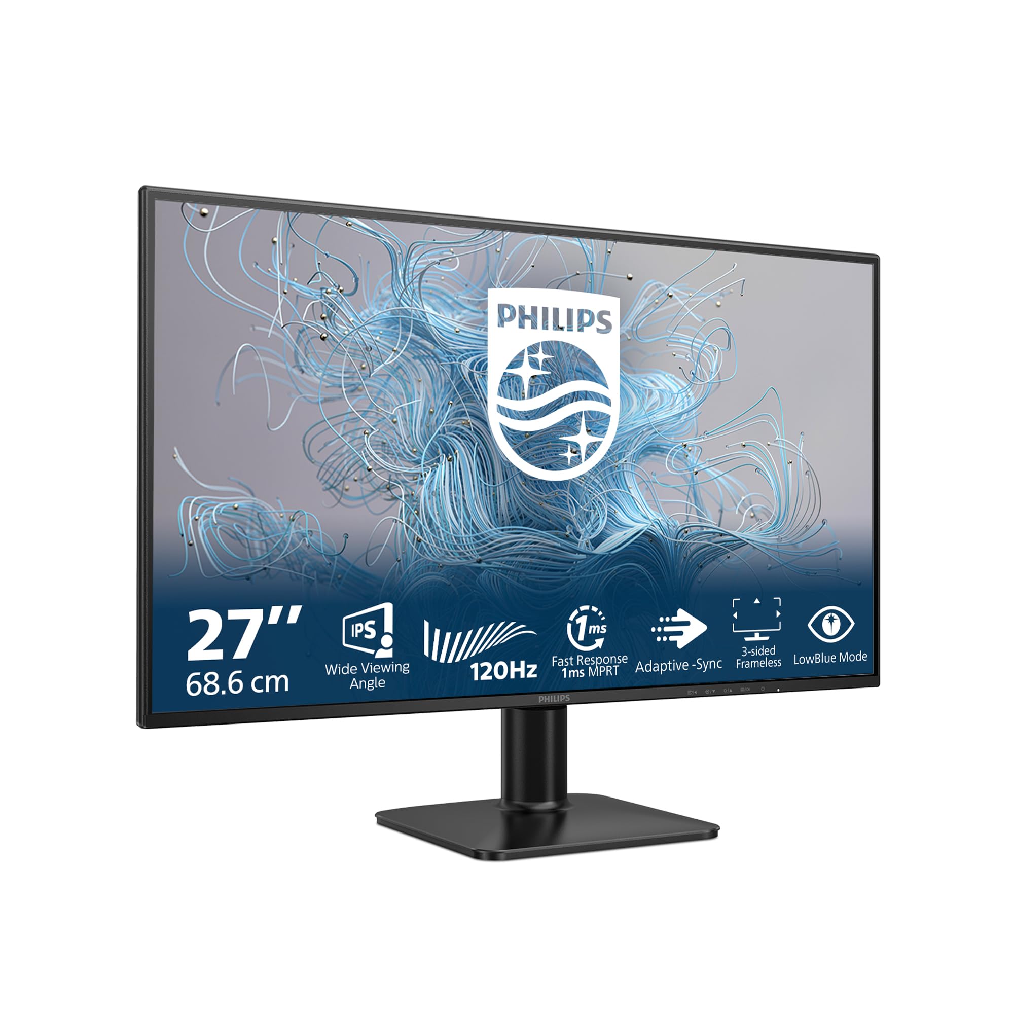 Philips Philips 27E2N1110 27 Inch FHD Monitor, 120Hz, IPS, 1ms MPRT Adaptive Sync (1920x1080,HDMI 1x 1.4,DP) Black/red