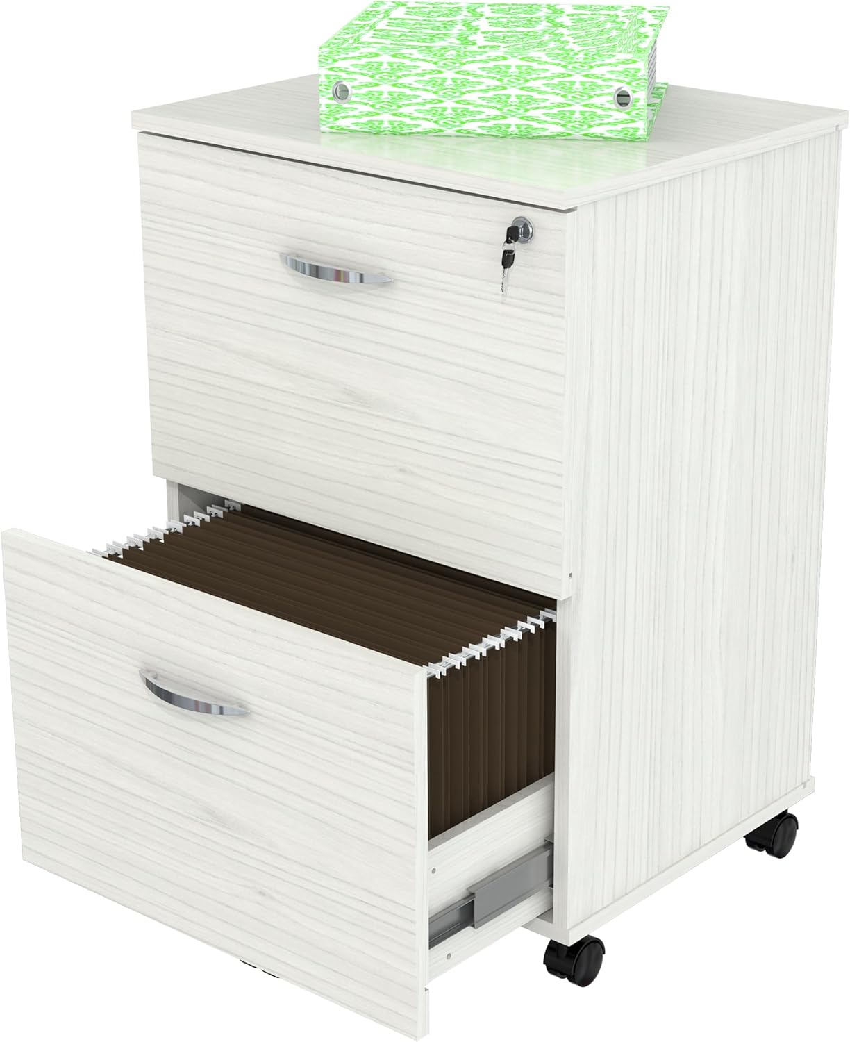 Inval Ar-2X2 Rb Mobile Files, Washed Oak