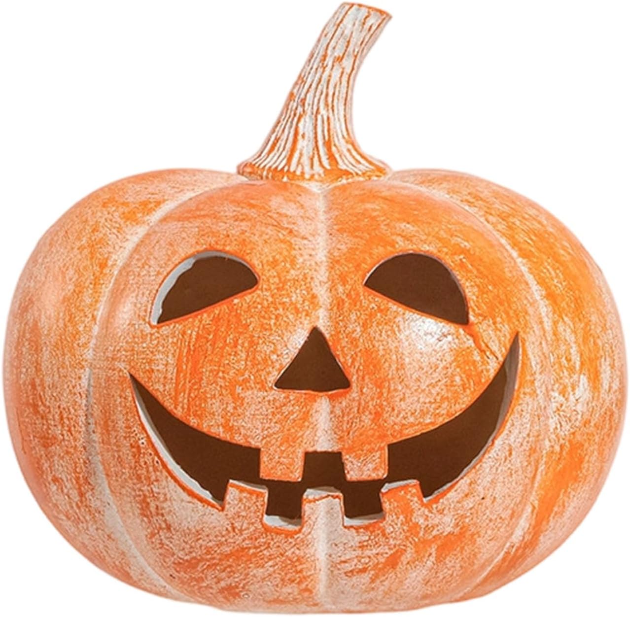 Resin O' Glims Pumpkin Decorations Halloween Table Centerpiece for Yard Front Porch Home Party Decors Resin Pumpkins Ornament
