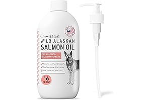 Pure Wild Alaskan Salmon Oil for Dogs Pump Cap Bottle
