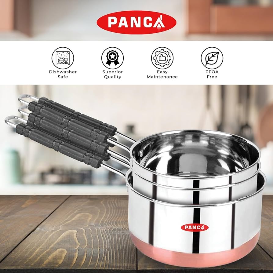 Amazon | PANCA 銅ソースパンセット - 1、1.5&2.5リットル容量