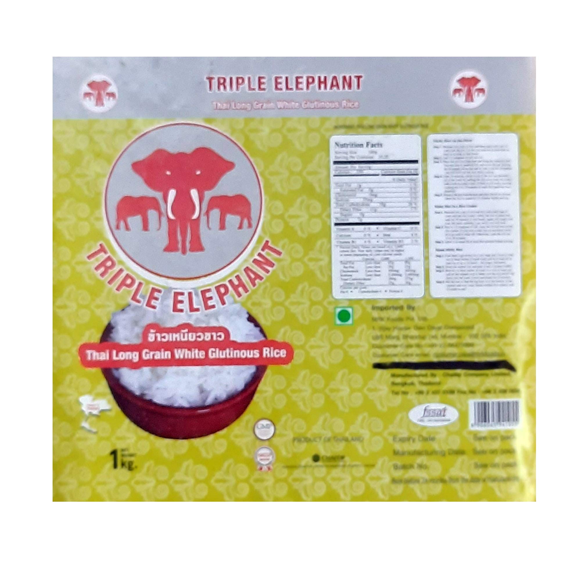 Triple Elephant Thai Long Grain White Glutinous Rice (Imported) (B08X1KTVSD) Amazon Price History, Amazon Price Tracker
