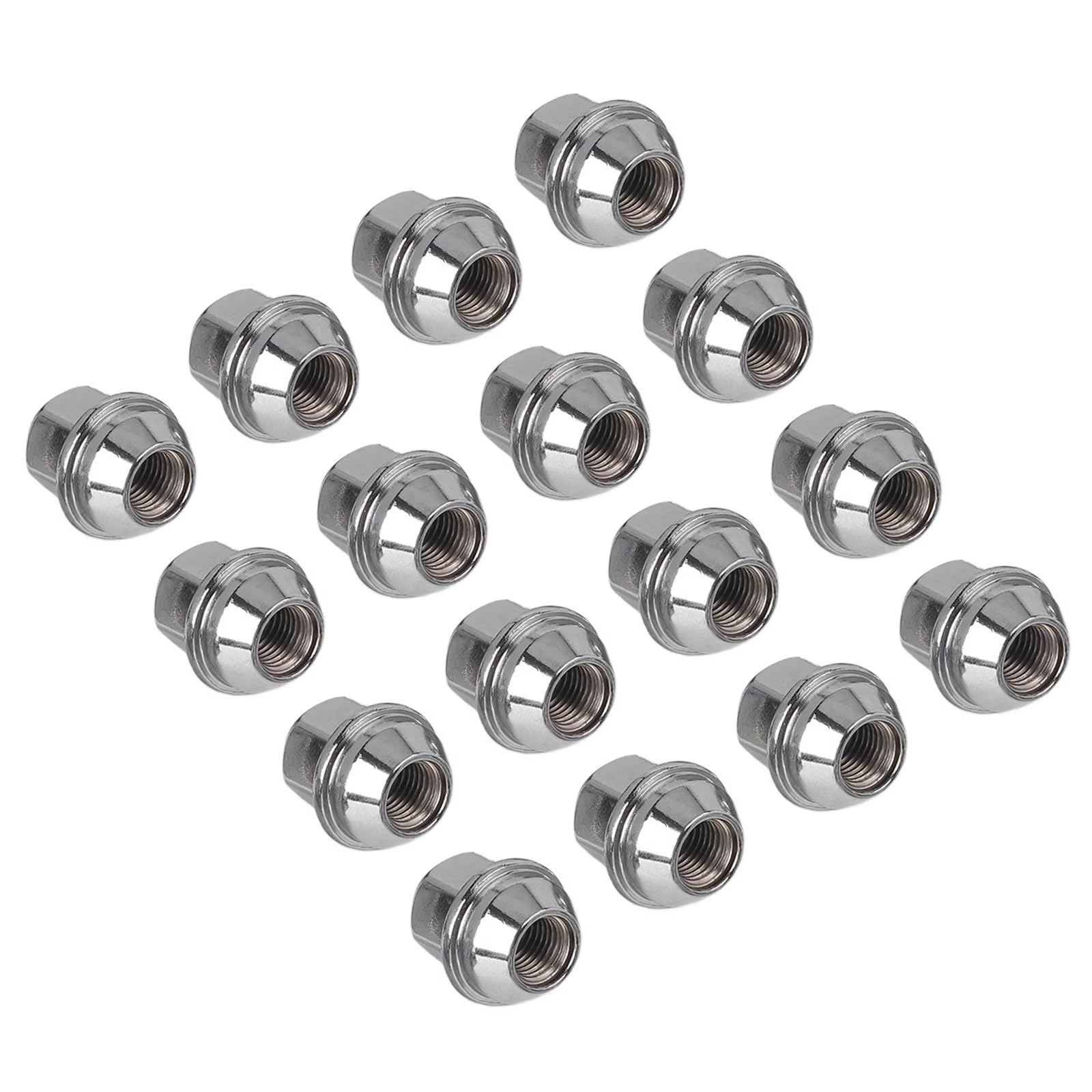 tuercas de rueda coche Compatible Con Ford Tuercas De Rueda De Acero Para Coche Accesorios Hexagonales De 3/4 '' (19 Mm), Tornillos Para Neumáticos, 16 Piezas M12x1.5