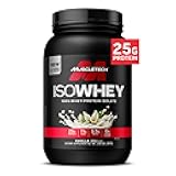ISO Whey Isolate Protein Powder, Vanilla - Post Workout Gym Supplement for Lean Muscle Gain, Body Building Weight Gainer & Recovery - 25g Protein, BCAA, EAA & 0 Added Sugar - 2lbs