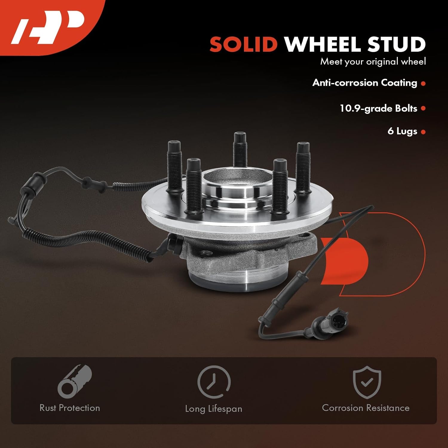 A-Premium 2 x Front Wheel Bearing and Hub Assembly with ABS & 5-Lug Compatible with Ford Explorer 2006-2010, Explorer Sport Trac 2007-2010 & Mercury Mountaineer 2006-2010