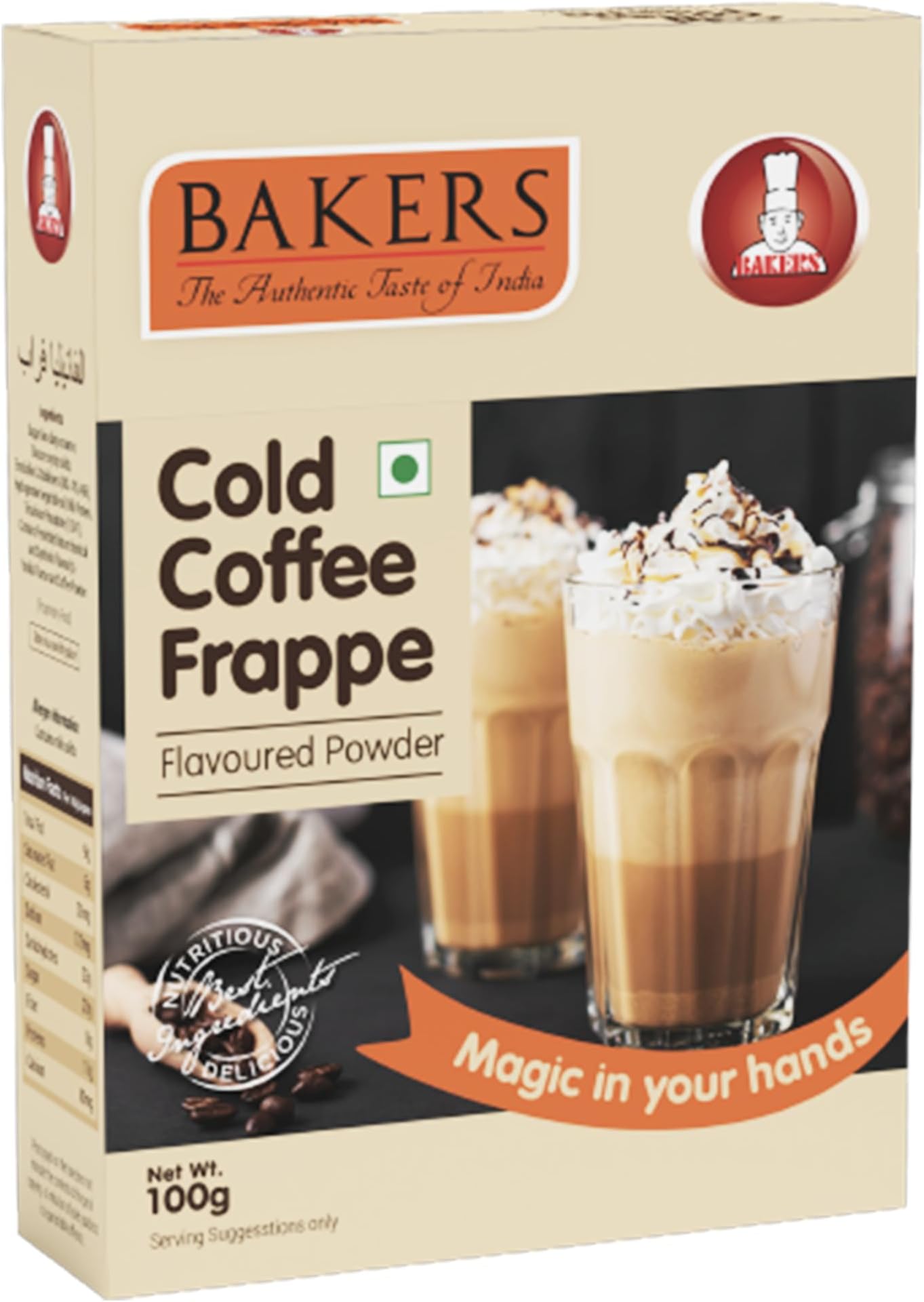 - Frappe Powder for Milk Shake and Cold Coffee | 100% Veg | Smooth, Creamy & Refreshing Cafe-Style Beverage Powder | Irresistible flavor (Pack of 6, Cold Coffee Frappe)