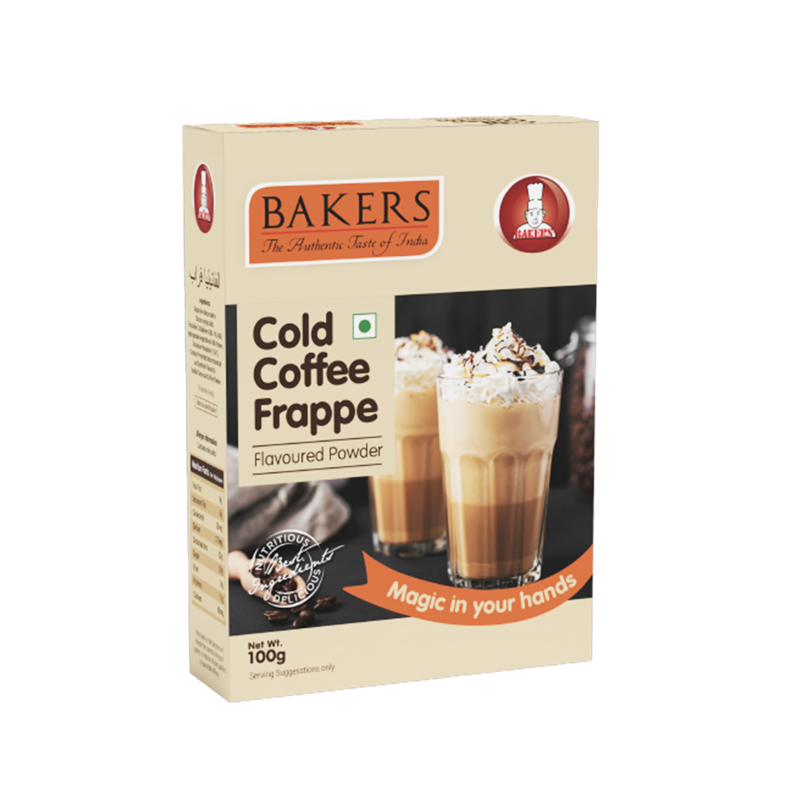 Cold Coffee Frappe Powder | 100% Veg | Refreshing & Creamy | For Frappe, Shakes & Cold Coffee | Pack of 6 (100 gm x 6)