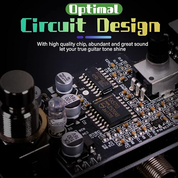 Crunch Distortion Guitar Pedal, Lotkey Electric Effects Pedals Mini Single Type DC 9V True Bypass