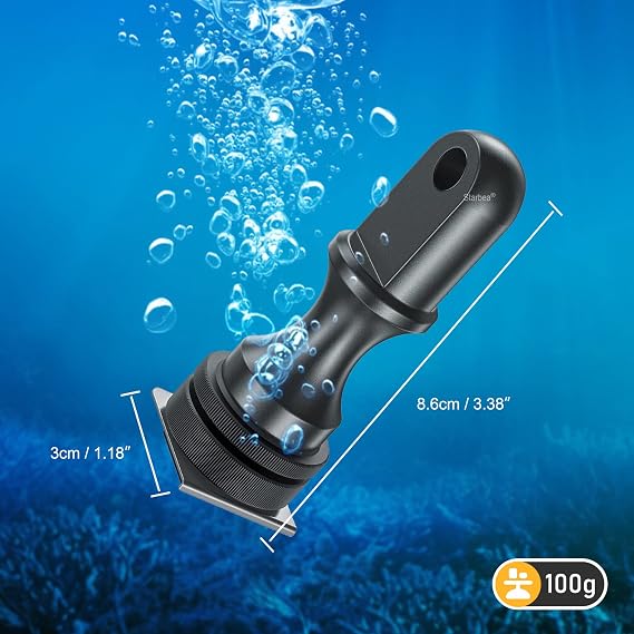 Seafrogs YS Kafa Dalış Soğuk Ayakkabı Adaptörü, Sualtı Fotoğrafçılığı Aydınlatma Sistemi Dağı Tabanı Meşale Tutucu Konnektörü Seafrogs Kamera Muhafazası El Feneri için