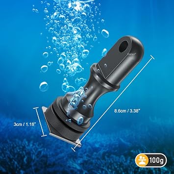 Seafrogs YS Kafa Dalış Soğuk Ayakkabı Adaptörü, Sualtı Fotoğrafçılığı Aydınlatma Sistemi Dağı Tabanı Meşale Tutucu Konnektörü Seafrogs Kamera Muhafazası El Feneri için