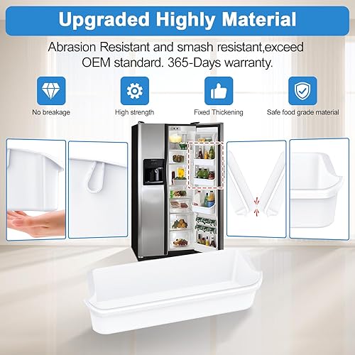 Miniatura 5 de 241505306 - Contenedor de puerta de refrigerador mejorado compatible con frigidaire frigidaire repuestos para puerta de refrigerador, AP3770422