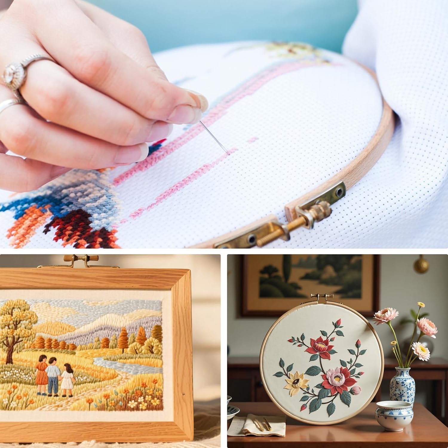62.6 x 18.9 Inch 16 Count Cross Stitch Aida Fabrics, Classic Reserve Aida Cloth Large Size Cross Stitch Fabric, Sewing Accessory for Embroidery Knit Crochet Projects