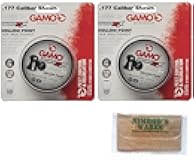 Nimrod's Wares Gamo Swarm 10X .22 Air Rifle Pellets Hollow Point 500-Pk 6322547BL54 Bundle with Microfiber Cloth
