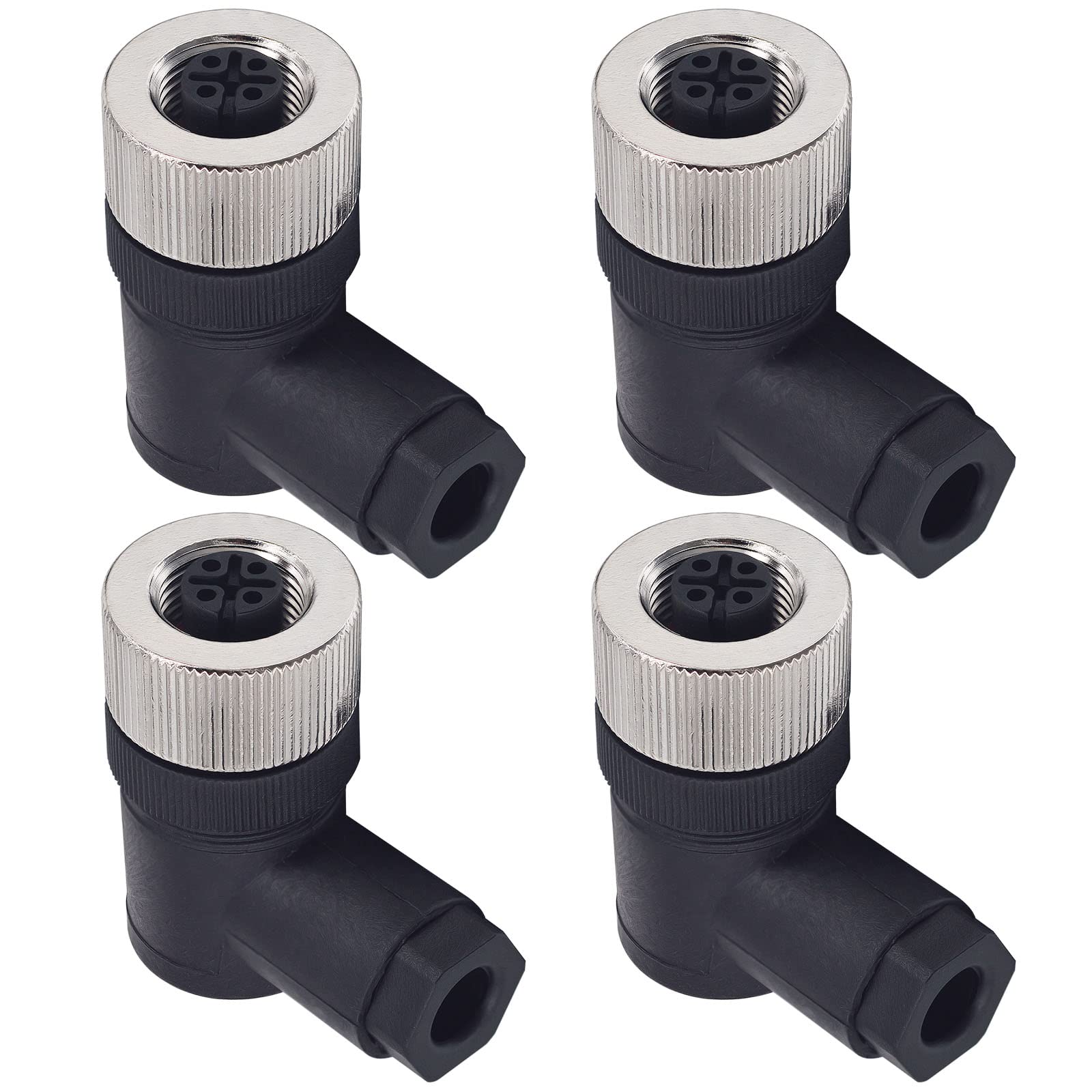 Lonlonty M12 5-Pin Female Right Angle Connector