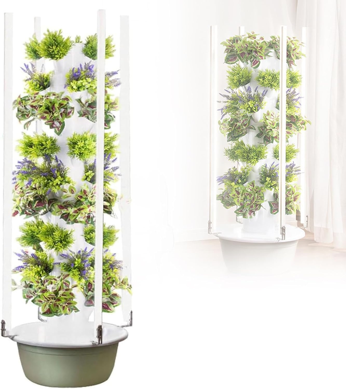 Sistema de cultivo hidropónico con luz LED de crecimiento, germinación de agua de circulación automática para hierbas, frutas, verduras, tomates cortos, pimientos, pepinos