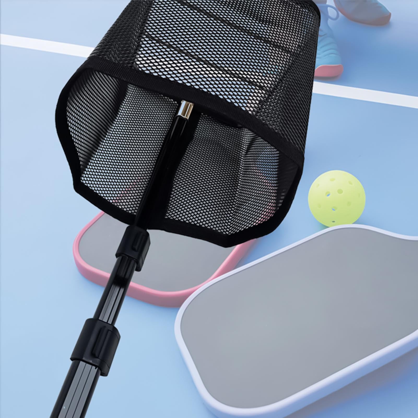 Generico Raccattapalle per Il Pickleball Grande capacità Leggero | Rastrelliera Pick-up per Palline da Tennis Adatto a giovani adolescenti ciclisti golfisti