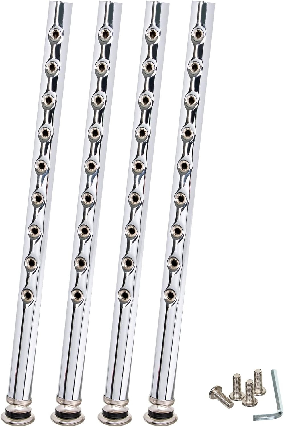 OEF Furnishings OEF6318HB/2 Premium Commercial-Grade All-Purpose Square Stool with Backrest (Height-Adjustable, 18–27 inch Range, Gray Frame, Masonite Wood Seat, 2-Pack)