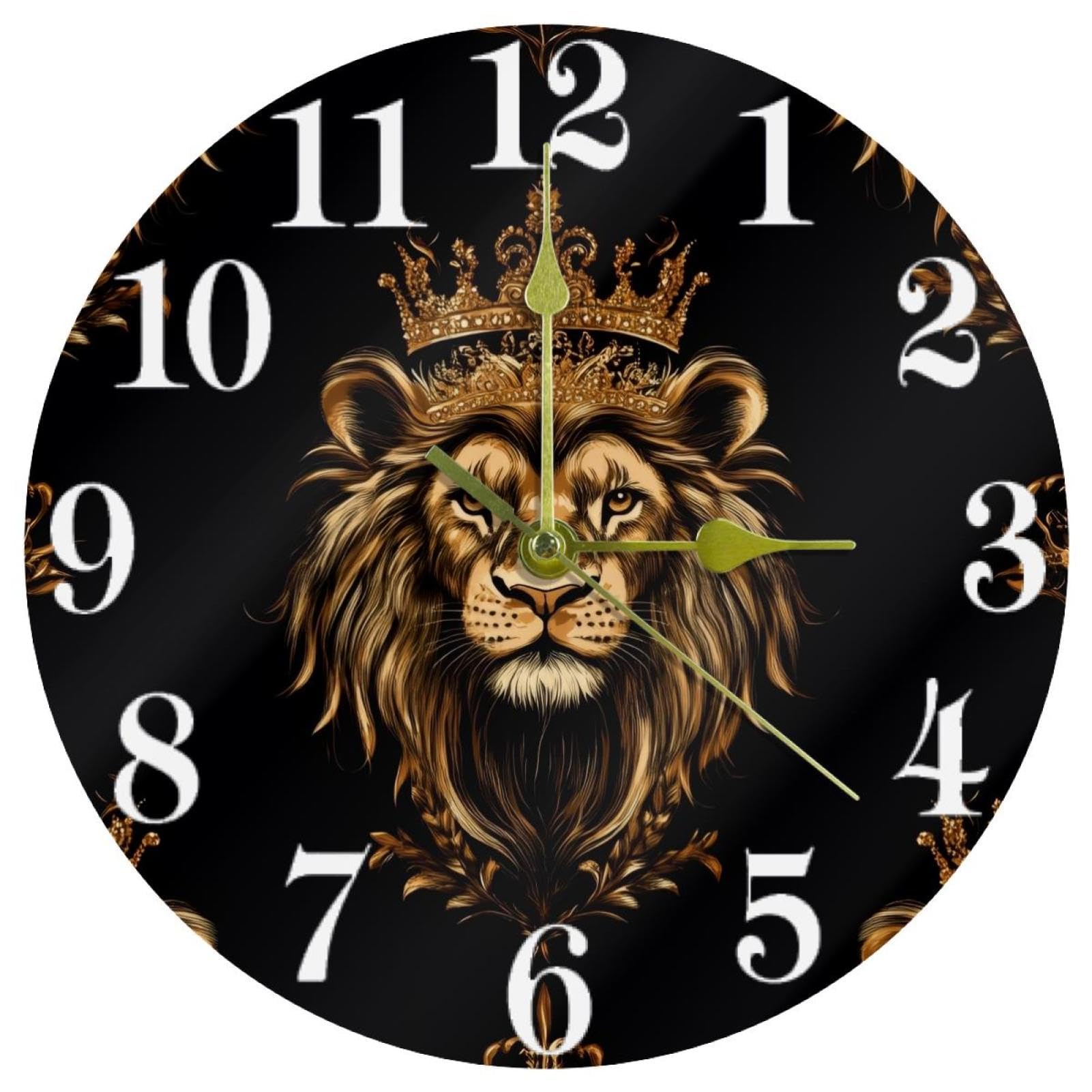 Horloge murale ronde sans tic-tac idéale pour la concentration à l'école