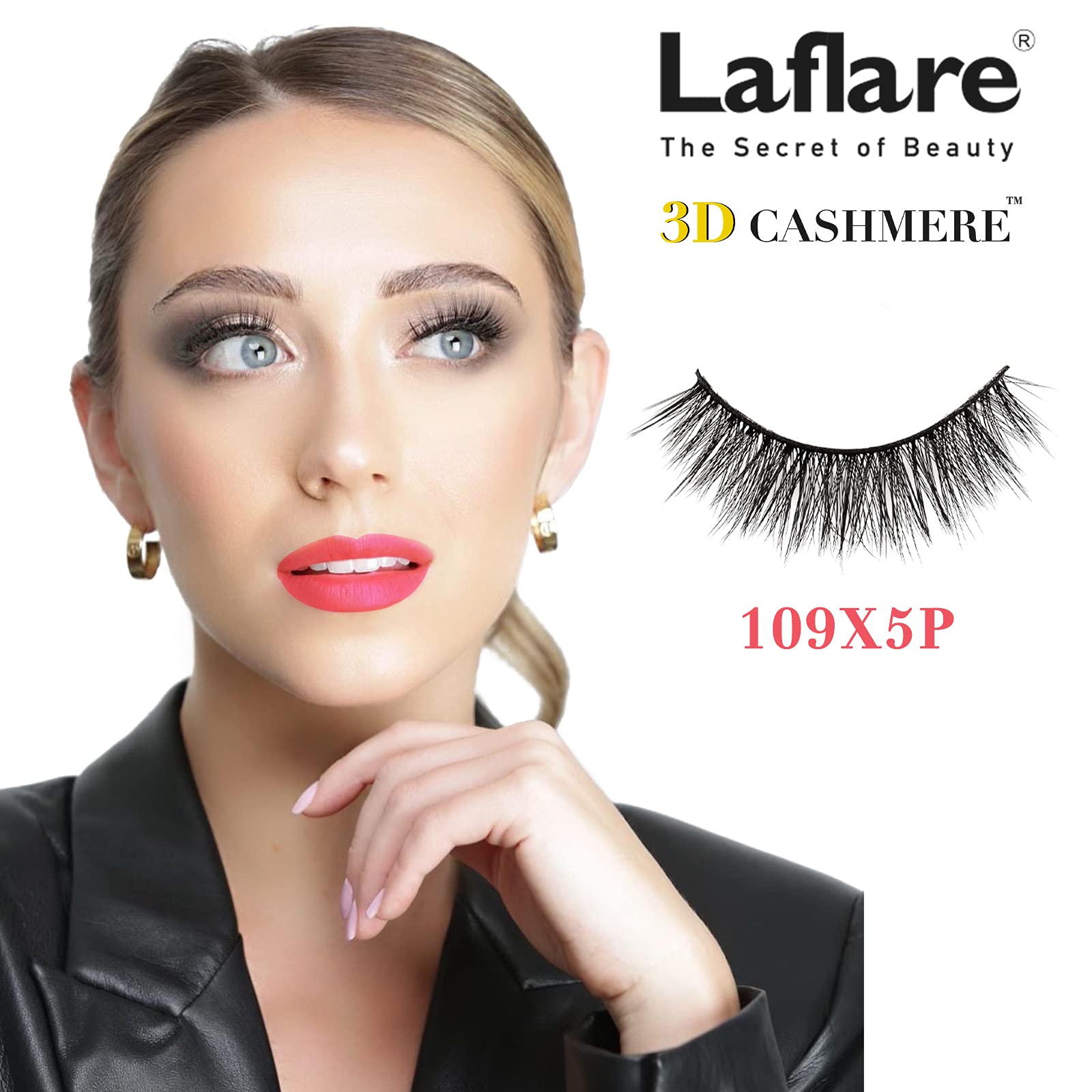 Laflare Lashes 5 Pairs Cat Eyes Wispy Lightweight Natural 3D Cashmere Soft  Long Extension Eyelashes Pack 15MM Handmade Luxurious Volume Fluffy False  Eyelashes (CF109) : Buy Online at Best Price in KSA -