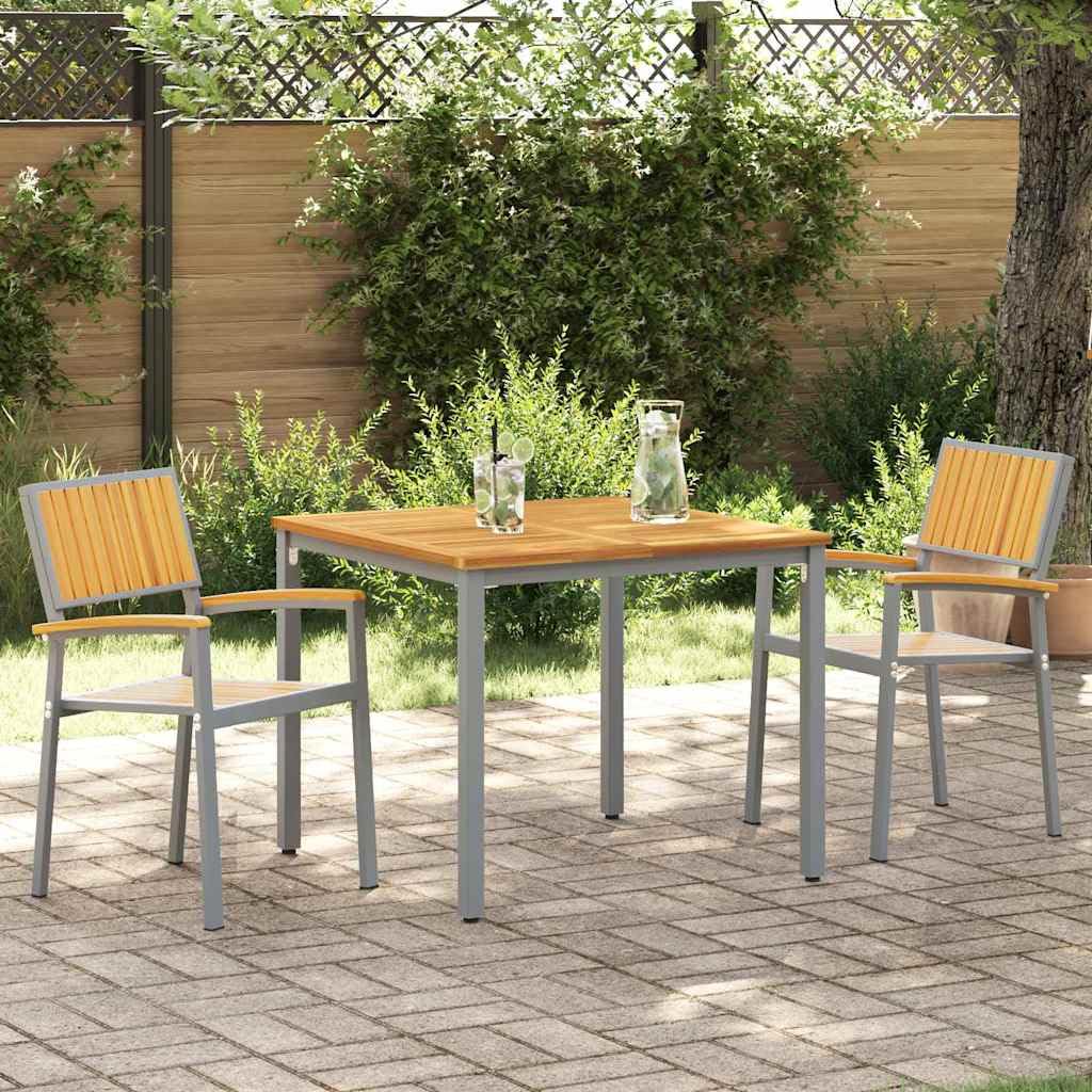 Chaises de jardin en acacia massif pour aménager un balcon chaleureux ou un salon de détente