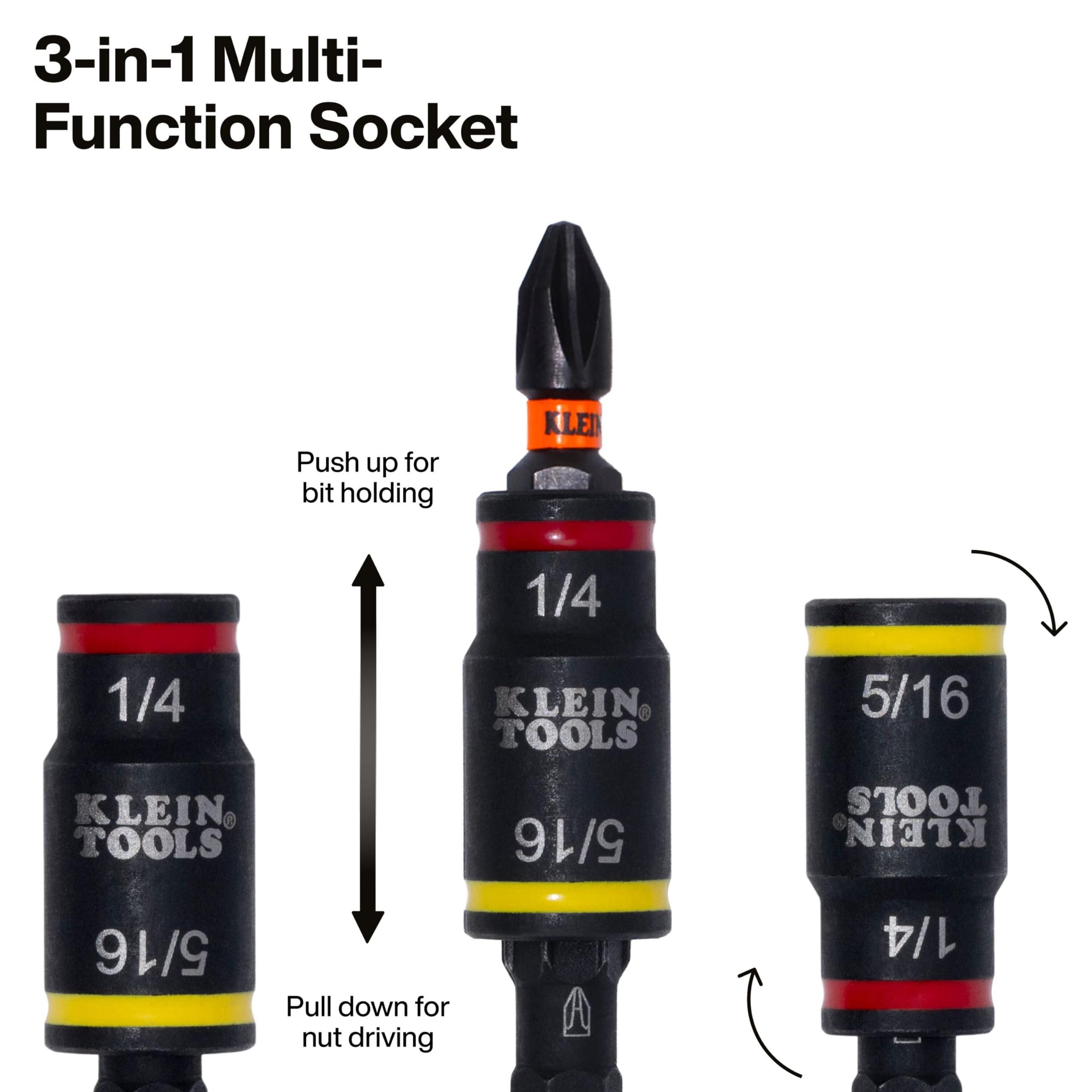 Klein Tools 14-in-1 Screwdriver - HVAC & Impact Rated -3