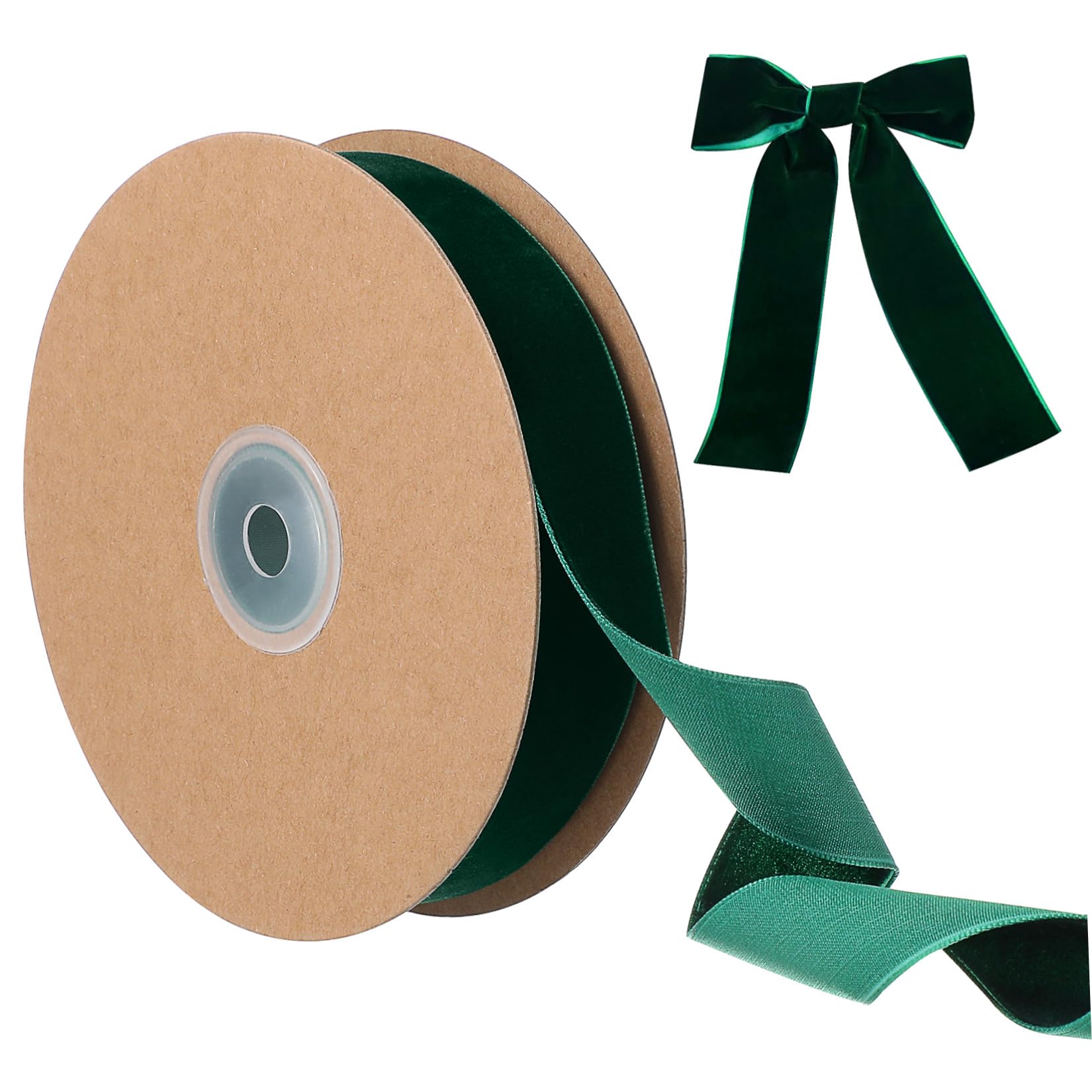 STOBOK 3 Rollen Dunkelgrünes Beflocktes Band 2 5 Cm Breit Nicht Elastisch Geschenkband Zur Dekoration Für Hochzeiten Partys Und Heimdekorationen
