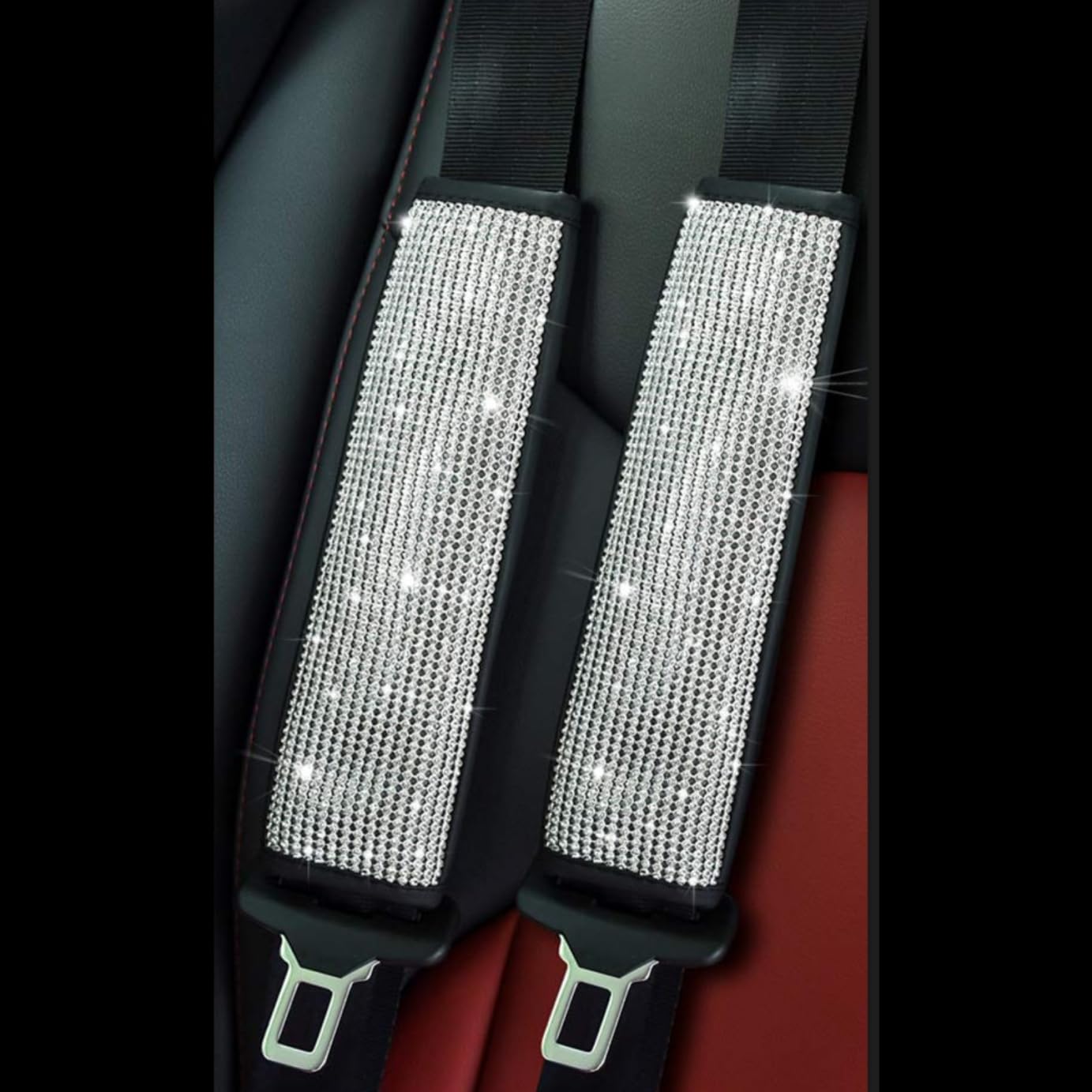 Autogordelkussens in verpakking van 2 stuks - Bekleding voor zitgordel in de auto