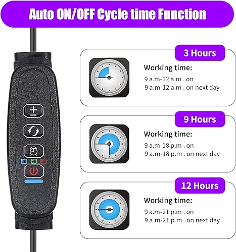 Miniatura 3 de Luces de cultivo de mejora con 168 LEDs, luces de planta con clip para plantas de interior, lámparas de crecimiento de plantas LED blancas+rojas de