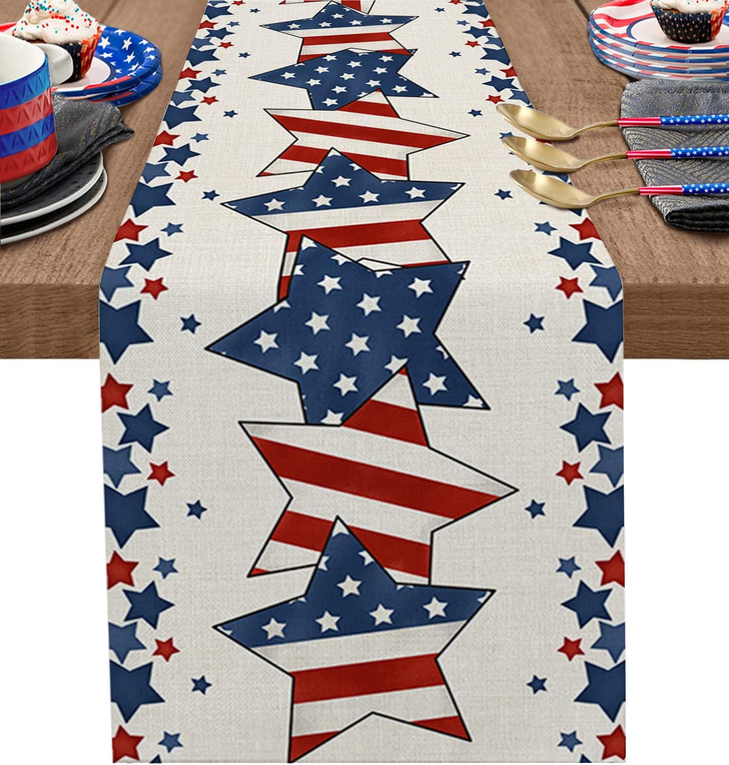 Table Runner Dresser Scarves 48 Inch Long, Memorial Day