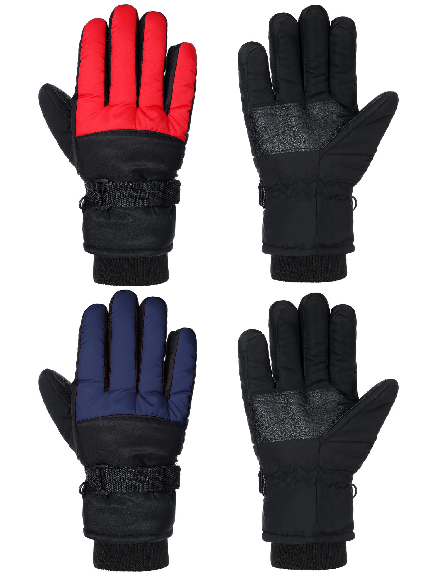 SATINIOR 2 Pair Kids Winter Gloves